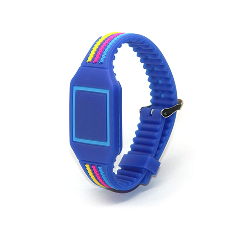 Wytłoczona inteligentna opaska na nadgarstek rfid kolorowa silikonowa opaska na nadgarstek