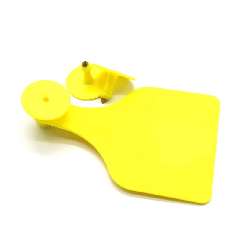 Żółty identyfikator identyfikacyjny o wysokim bezpieczeństwie RFID ze znacznikiem ucha zwierzęcia