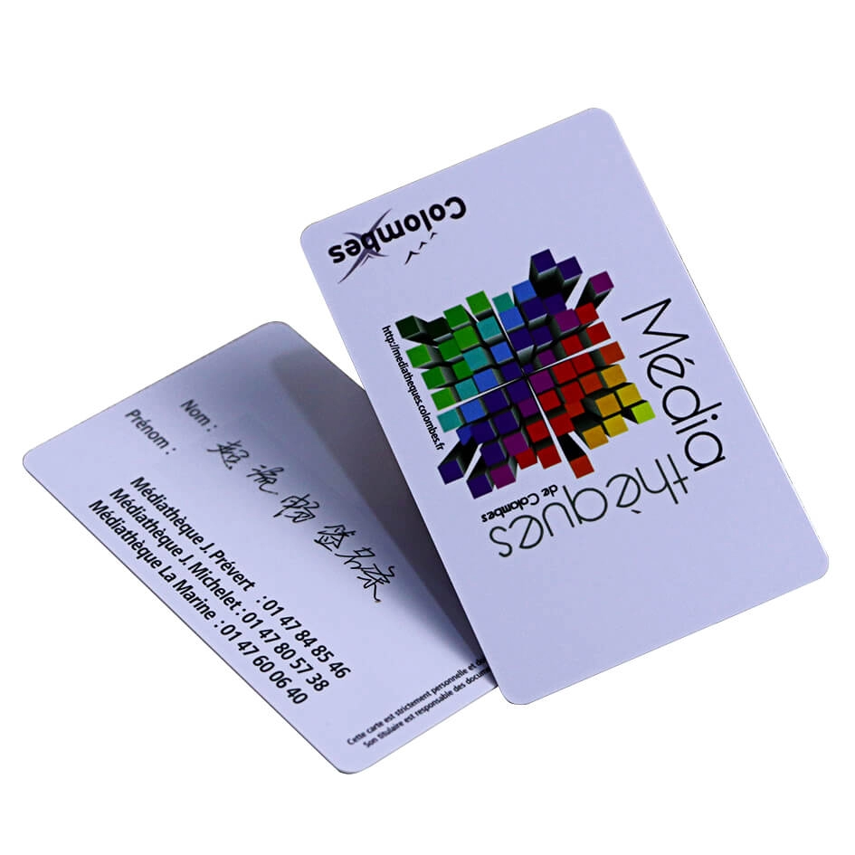 Pełne drukowanie Plastikowe, bezdotykowe karty chipowe RFID z PVC