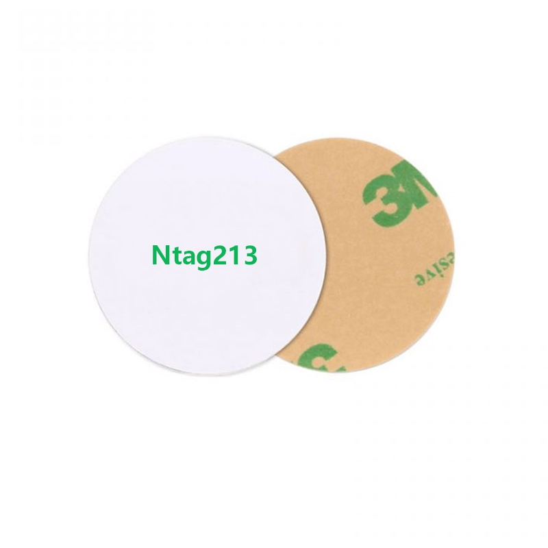 Ntag213 Zapisywalne karty na monety NFC z naklejką 3M