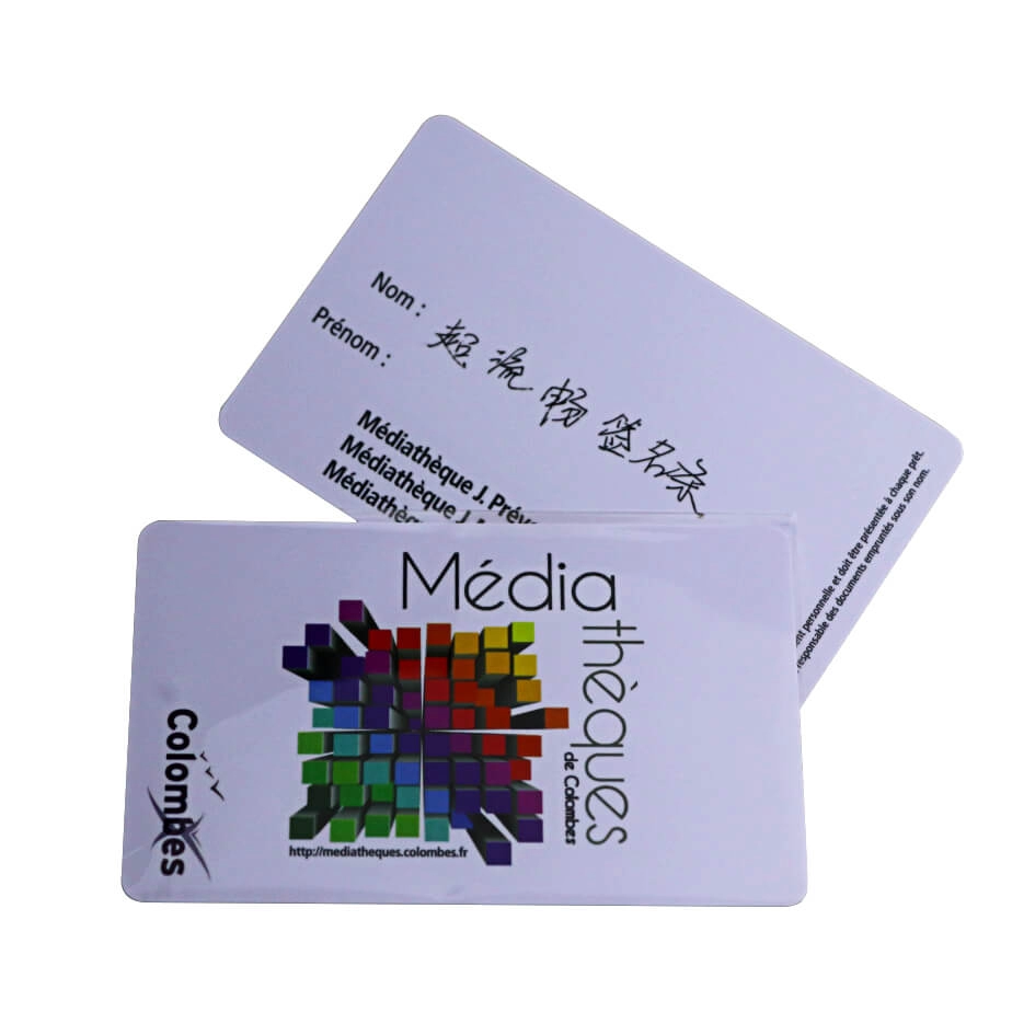 Pełne drukowanie Plastikowe, bezdotykowe karty chipowe RFID z PVC