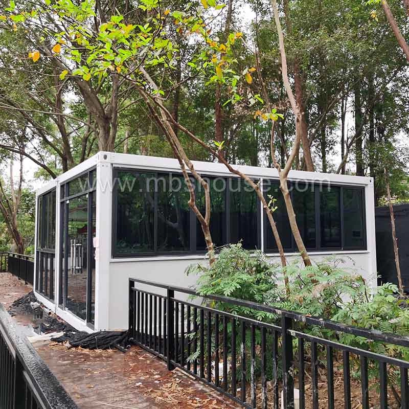 40-metrowy płaski kontener Dom Kabina Ogród Zielony dom