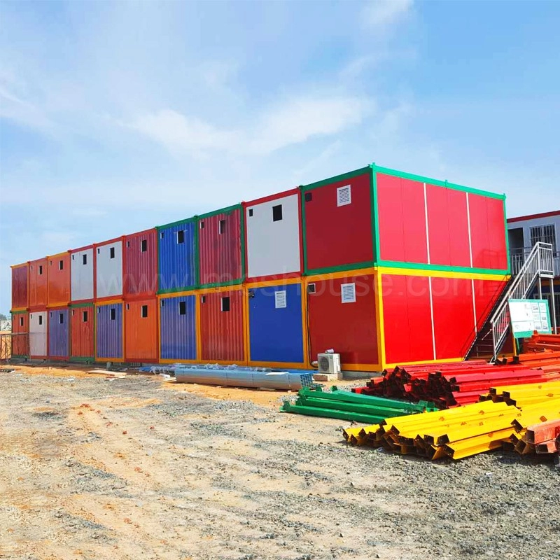 Dostosowany prefabrykowany odłączany dom kontenerowy na obóz pracy