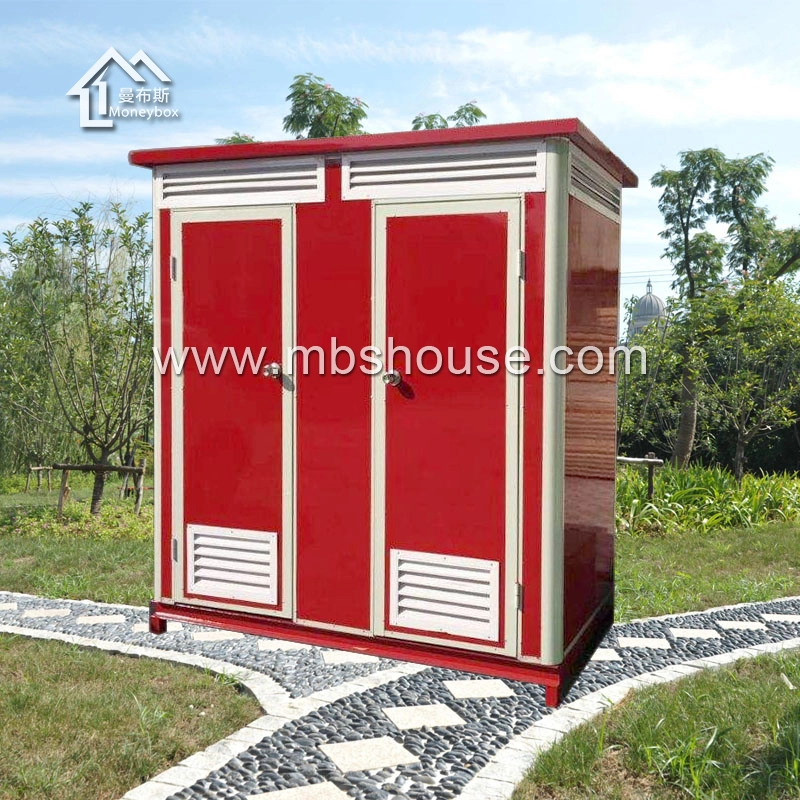 Nowo zaprojektowana lekka stalowa rama publiczna przenośna toaleta do użytku na zewnątrz