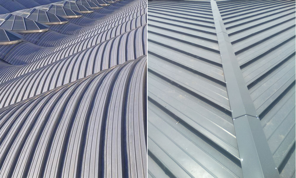 panele metalowe do systemów dachowych o dużej rozpiętości