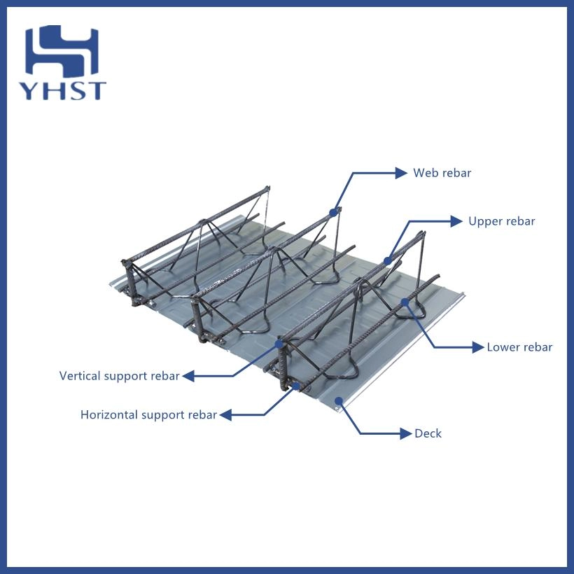 Pokłady kratownicowe z prętów stalowych do wysokich budynków