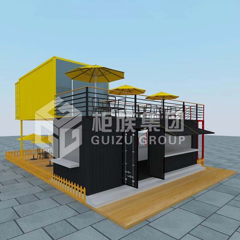 Dostosowana dwupiętrowa modułowa restauracja w kontenerach wysyłkowych