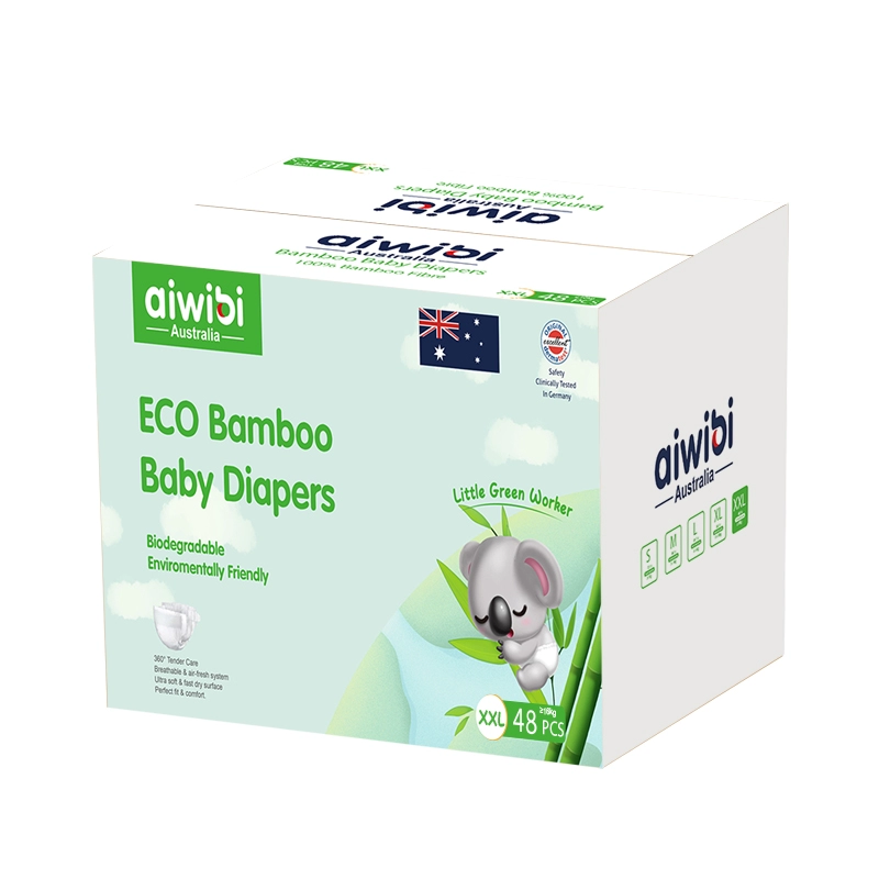 Wysokiej jakości pieluszki bambusowe dla niemowląt wykonane w 100% z biodegradowalnej tkaniny bambusowej