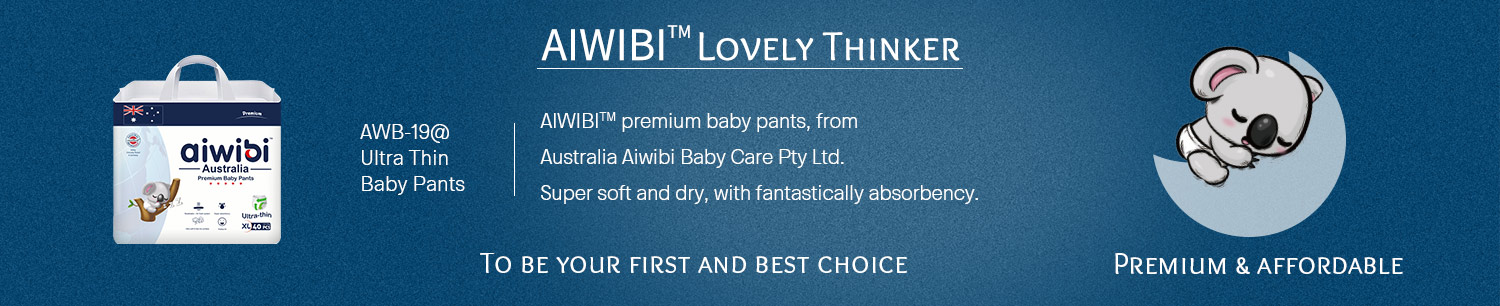 Jednorazowe, ultracienkie i lekkie spodnie dziecięce Aiwibi Premium o doskonałej chłonności
