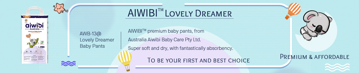Jednorazowe spodnie dziecięce AIWIBI Premium o doskonałej absorpcji, zapewniające suchość