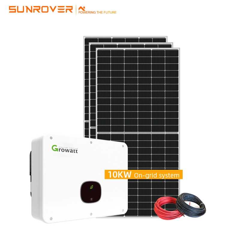 Elektrownia słoneczna o mocy 10 kW w systemie paneli słonecznych z siecią
