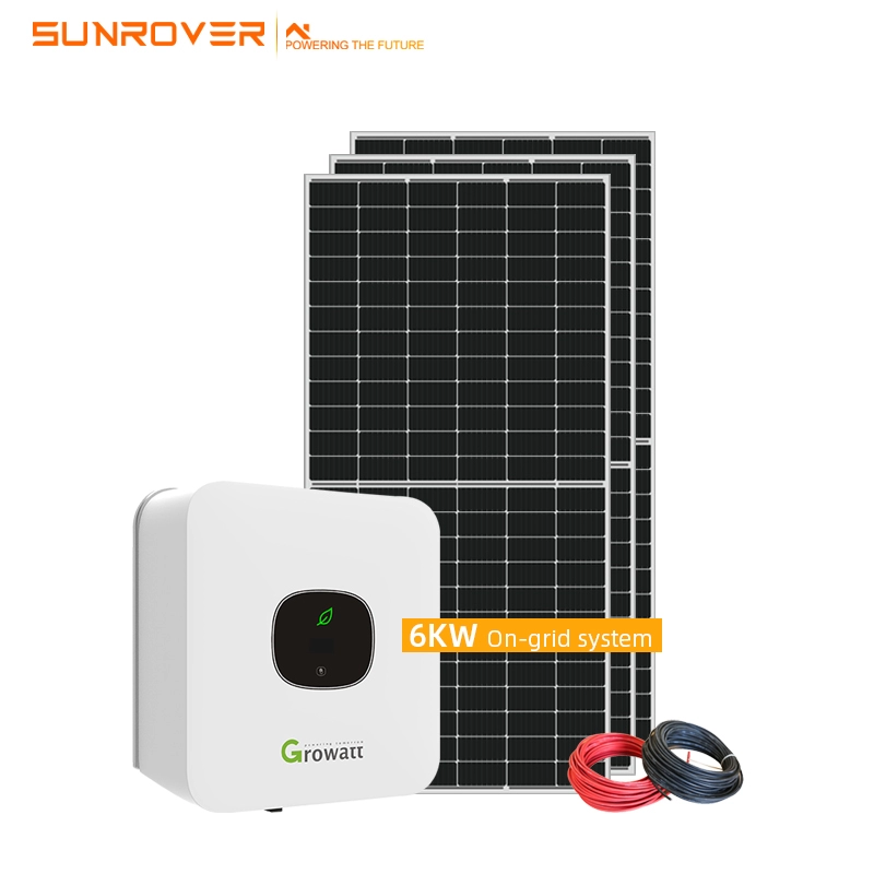 Cena fabryczna 6KW System paneli słonecznych na siatce dla domu