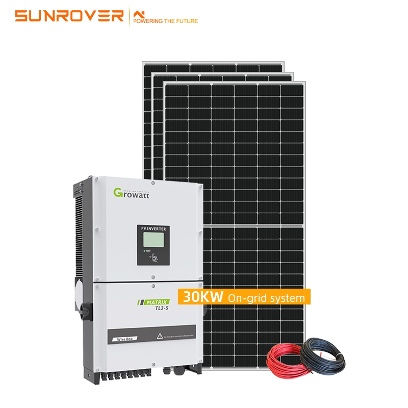 Pełny kompletny system solarny o mocy 30 kW
