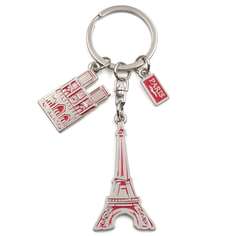 Dostawca niestandardowych metalowych breloków do kluczy z wieżą Eiffla w Paryżu