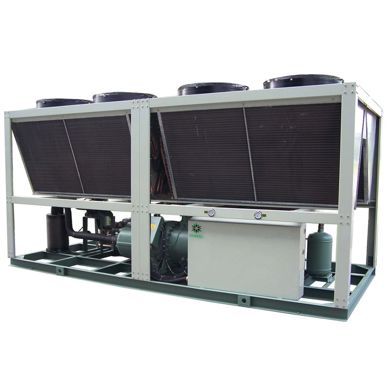 System agregatów chłodniczych śrubowych chłodzonych powietrzem o nośności 150 ton