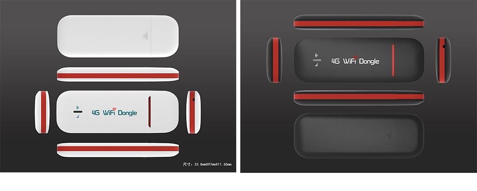 F232 4g Czerwony klucz USB Wi-Fi