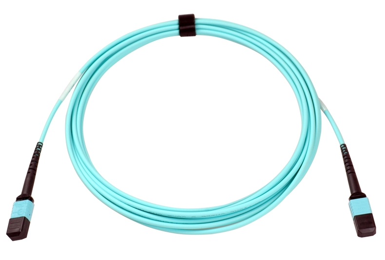 8 światłowodowy MPO (męski) - MPO (męski) Wielomodowy kabel światłowodowy OM3 50/125