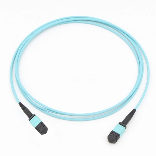 8 światłowodowy MPO (żeński) - MPO (żeński) Wielomodowy kabel światłowodowy OM3 50/125